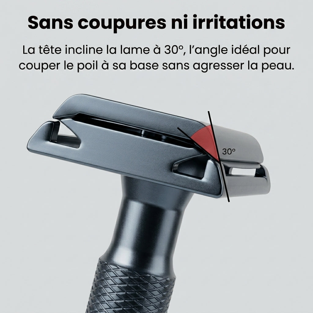 Rasoir de Sûreté Néra — Rasage Net, Zéro Irritation & Écologique