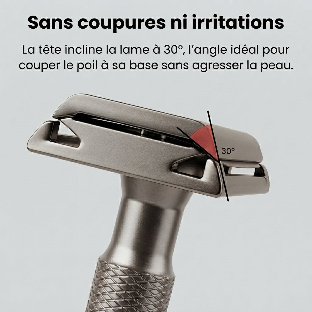 Rasoir de Sûreté Néra — Rasage Net, Zéro Irritation & Écologique