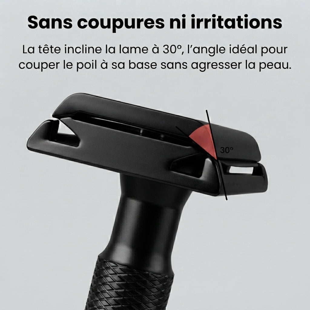 Rasoir de Sûreté Néra — Rasage Net, Zéro Irritation & Écologique